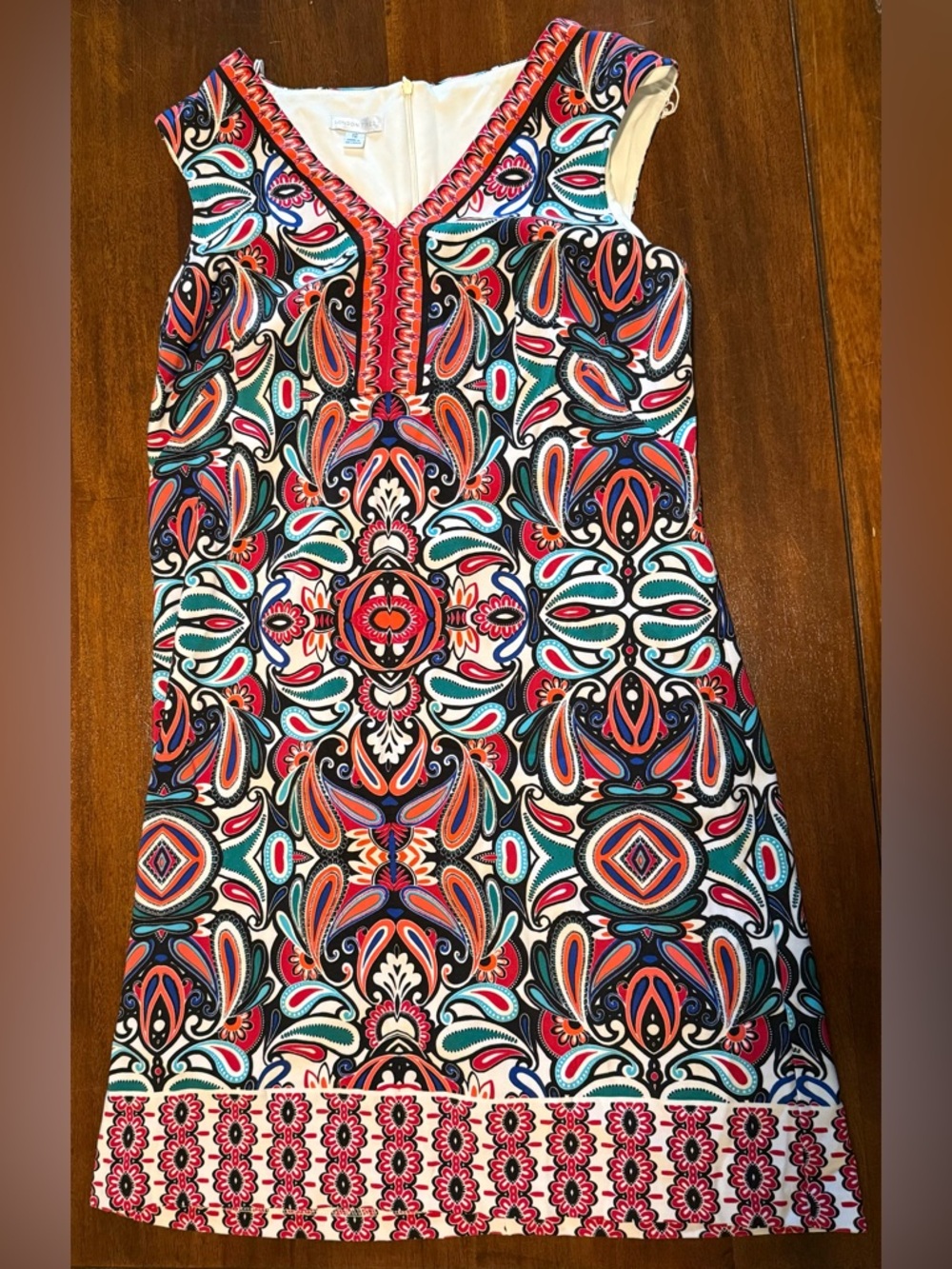 London Times Paisley Sheath Dress‎